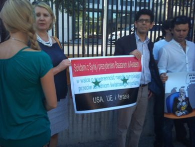 Syria - demonstracja w Polsce