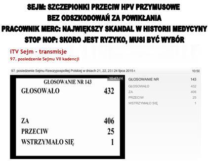 Sejm - szczepienia